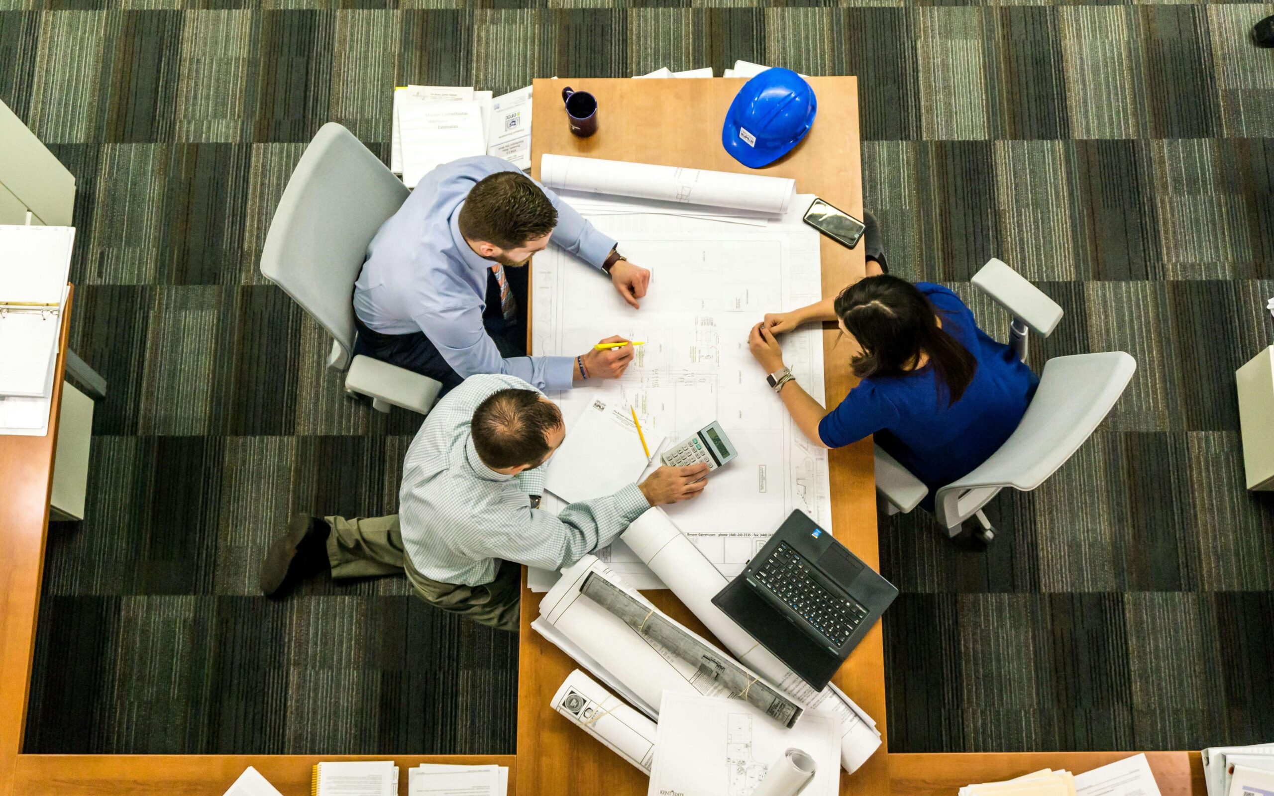 A Small Team Collaborates on a Business Plan and Budget.